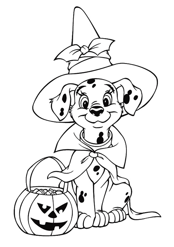 Plansa de colorat cu Halloween 34 91